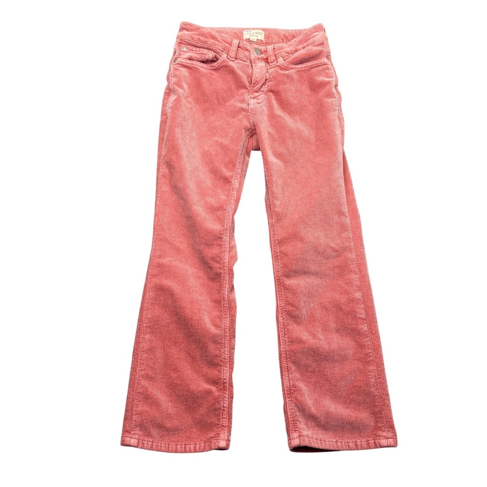 Pilcro Anthropologie Pink Corduroy Bootcut Pants Sz 26P Fits 24" Coral Stretch